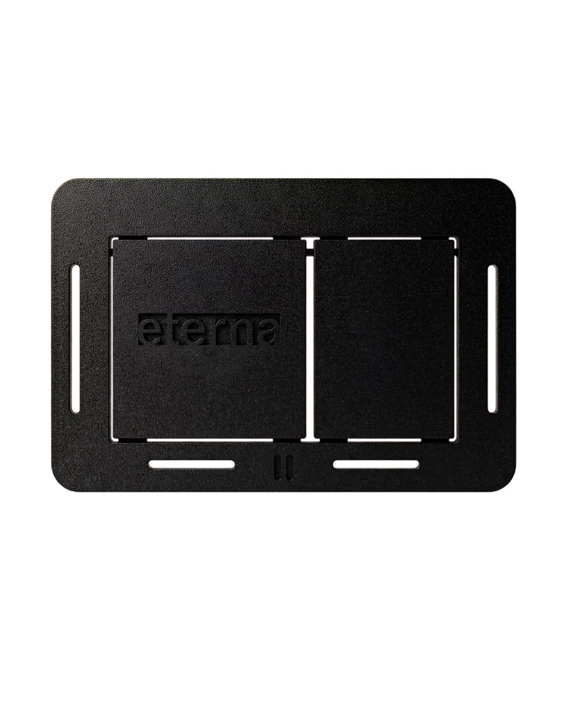 Eterna Flush Button V1 — concealed dual-flush system installed behind tile
